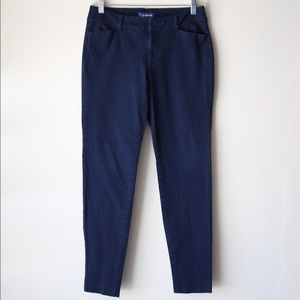 Old Navy Mid Rise Corduroy Skinny Navy Pants SZ 4